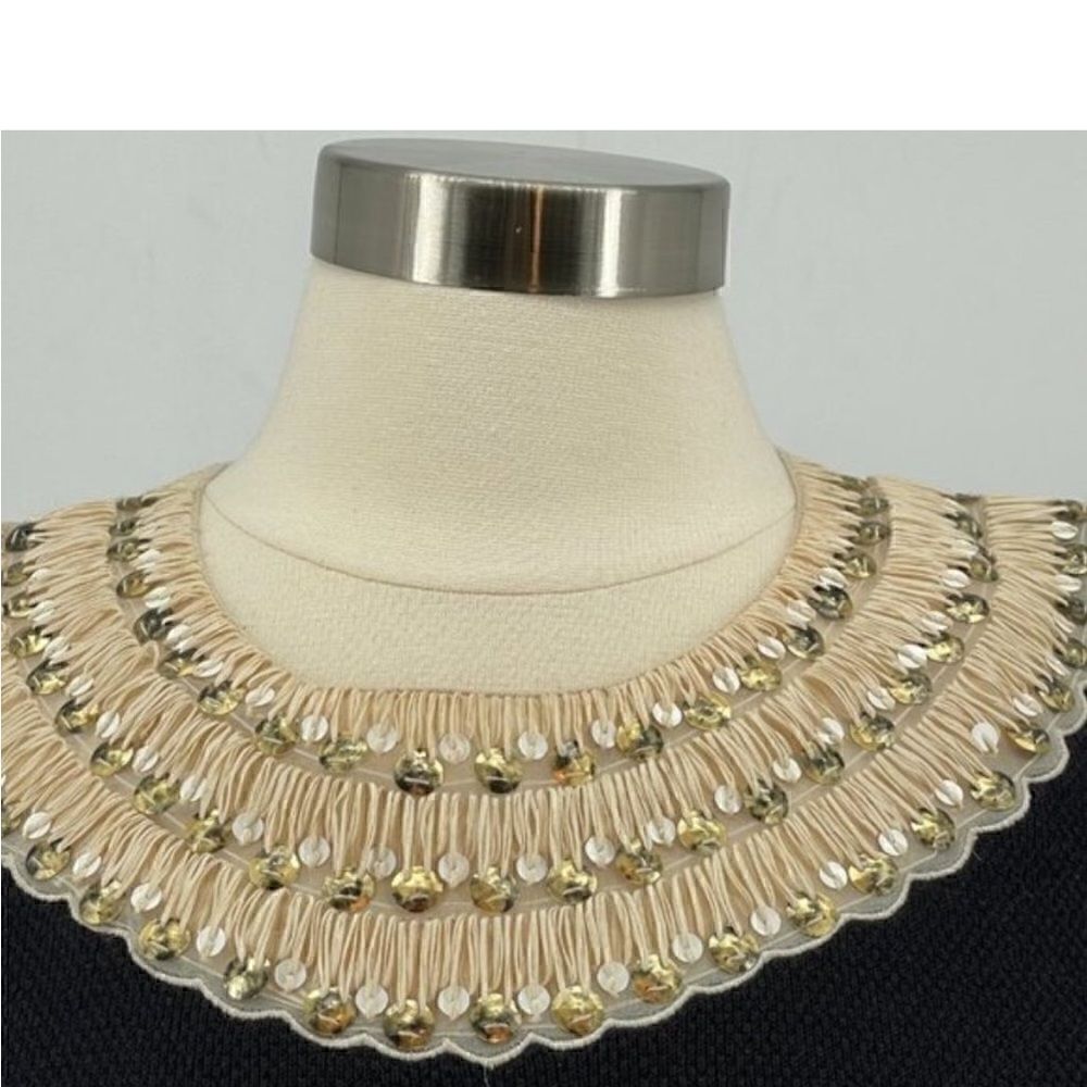 TORY BURCH Daisy Embellished Knit Dress - Picture 8 of 14